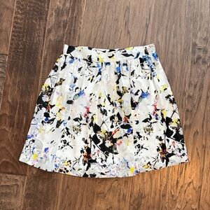 Elizabeth and James Multicolor Abstract A-Line Skirt